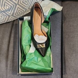 Tommy Hilfiger Black Heels with Gold Detail